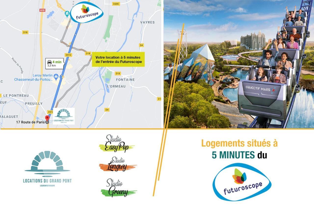 Locations Du Grand Pont - Appart Hotel Poitiers - Futuroscope Chasseneuil-du-Poitou Dış mekan fotoğraf